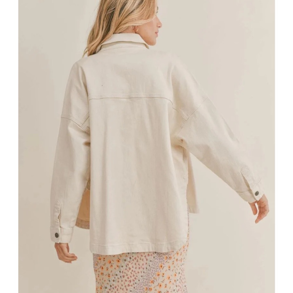 Sadie & Sage oversized denim shirt - Picture 4 of 10